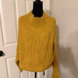 Bluivy Golden Cowl Neck Sweater